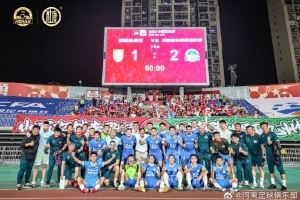 河南俱樂部酒祖杜康2-1重慶銅梁龍 卡多索、李星賢建功